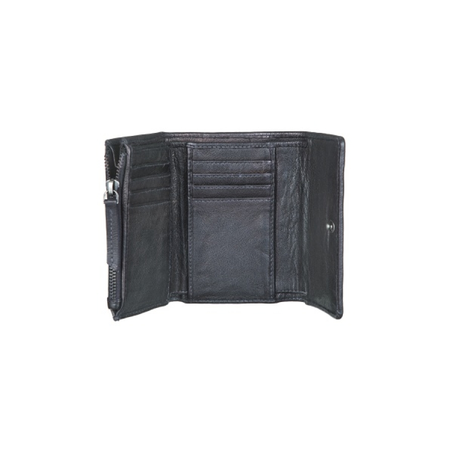 MIDI FLAP WALLET BLACK Geldbörse